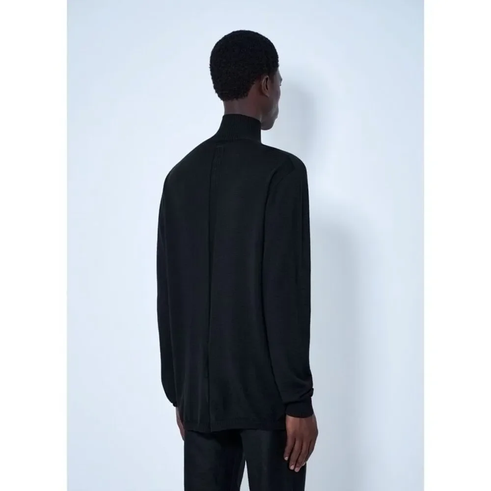 Rick Owens Men Oversized Turtleneck Sweater